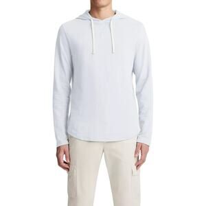 Vince NWT Textured Peruvian Cotton Hoodie Light Blue Men's Size XXL Layering